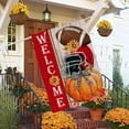 thumbnail image 5 of Fall Garden Flag, Welcome Fall Maple Leaves Garden Flags 12x18 Double Sided, Autumn Yard Flag Burlap Fall Thanksgiving Decorations for Home Indoor Outdoor Outside Porch Patio Garden, 5 of 6