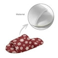thumbnail image 5 of Xoenoiee Christmas Snowflake Print Women's Fuzzy Flannel Open Toe Slippers Non-Slip Sole Cozy Spa House Shoes for Indoor Outdoor Lounge Comfort​, 12-13 Women/11-12 Men, 5 of 7