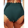 thumbnail image 2 of Sidefeel Swim Shorts for Women High Waisted Scalloped Edge Tummy Control Bikini Panty Sexy Swim Bottoms, 2 of 8