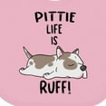 thumbnail image 4 of Inktastic Pittie Life is Ruff Spotted Pit Bull Boys or Girls Baby Bib, 4 of 4