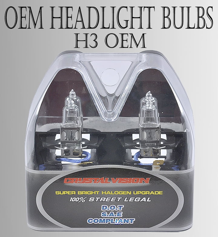 H3 55W DOT FOG LIGHT OEM FACTORY STOCK HEAD LIGHT BULBS
