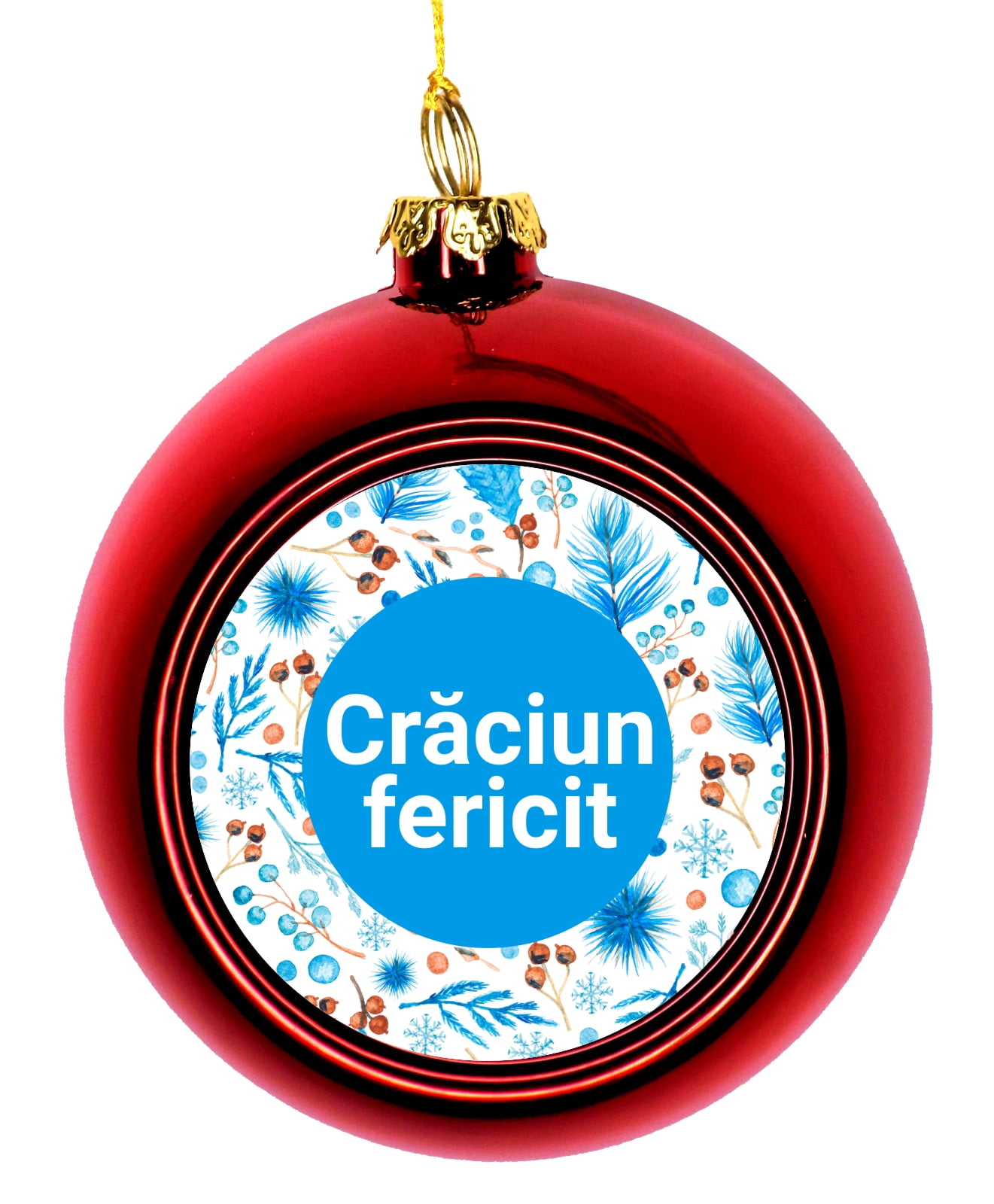 Romania Romanian CrÄ?ciun fericit Merry Christmas Hanging Ornament