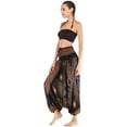 thumbnail image 3 of Combinaison Harem Boho Taille Smockée en Rayonne 2 en 1 pour Femmes, 3 of 7