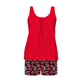 thumbnail image 5 of Rotm Tankini With Shorts Womens Tankini Swimsuits 2026 Modest Tummy Control Bathing Suits Swim Shorts with Pockets for Beach Red,S, 5 of 6