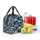 thumbnail image 5 of Easygdp Japanese Water Wave Bolsa Térmica Premium - Tela Oxford Impermeable, Gran Capacidad, Bolsillo Frontal, Unisex para Trabajo, Escuela, Actividades al Aire Libre y Picnics, 5 of 8