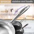thumbnail image 4 of SHEUMNT Stainless Steel pots and Pans Set, 6 PCS Nonstick Induction Kitchen Cookware Set, Works with Induction/Electric and Gas Cooktops, Nonstick, Oven Safe, Camping Cookware, 4 of 7