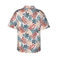 thumbnail image 3 of Daiia Tropical Leaves Hawaiian Shirt for Men Gentle Cotton Regular Short Sleeve Casual-X-Large, 3 of 9