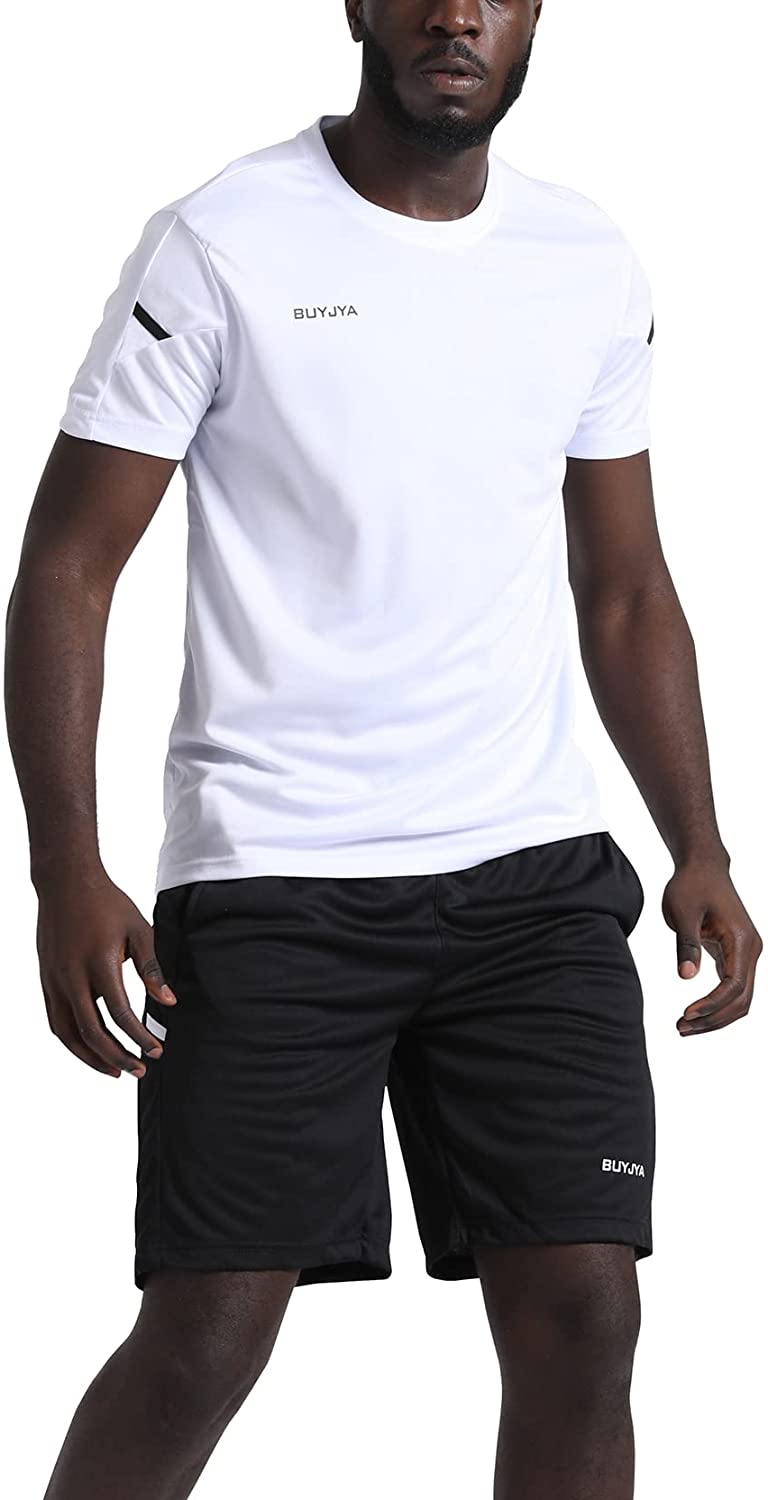 Men's Active Athletic Shorts Shirt Set 