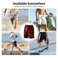 thumbnail image 5 of Alastor Hazbin Hotel Men's Beach Shorts Swim Trunks Casual Quick Dry Board Shorts Swimwear Pants with Mesh Lined and Pockets, 5 of 8