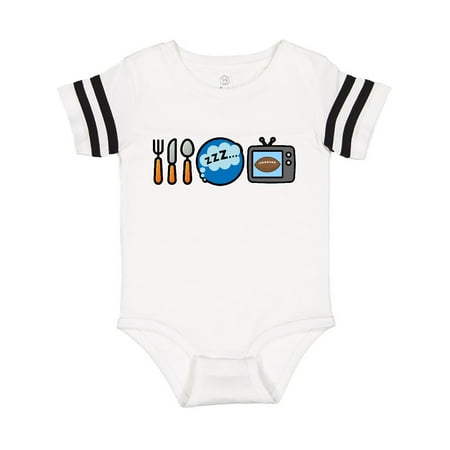 

Inktastic Eat Sleep Watch Football Gift Baby Boy or Baby Girl Bodysuit