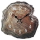thumbnail image 1 of 12 Inch Simulation Annual Ring Wooden Wall Clock Old Wood Grain Silent Clocks Watch Living Room Hom, 1 of 5