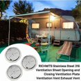 thumbnail image 4 of 3 Pieces Round Ventilation Grille, Stainless Steel Ventilation Rosette Air Vent 125 mm, Adjustable Air Vent Opening Gill Fan, 4 of 4