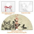 thumbnail image 4 of KLL 36" Christmas Tree Skirt Vintage Floral Xmas Tree Skirts Mat for New Year Xmas Holiday Party Indoor Outdoor Home Decoration, 4 of 7