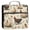 Various Poses Chickens Pattern, variant on Water-Resistant 3-Ring Binder Organizer with Multiple Pockets Zipper Binder Bag for Office Mystical Moth Pattern