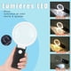 thumbnail image 5 of Lupa 10x 30x con luz y soporte, lupa portátil con luz LED de pie, lupa de lectura plegable para personas mayores que leen, monedas, Ti, 5 of 5
