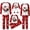 Red_001, variant on PMVFHDE Family Matching Christmas Pajamas, Letter Print Baby Romper One-Piece Holiday Sleeper for