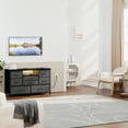 thumbnail image 3 of Tuekys Dresser TV Stand with Storage for 50" TV, Bedroom TV Table Dresser with 8 Drawers, Power Outlet and LED, TV & Media Console Table Furniture for Living Room, 3 of 10