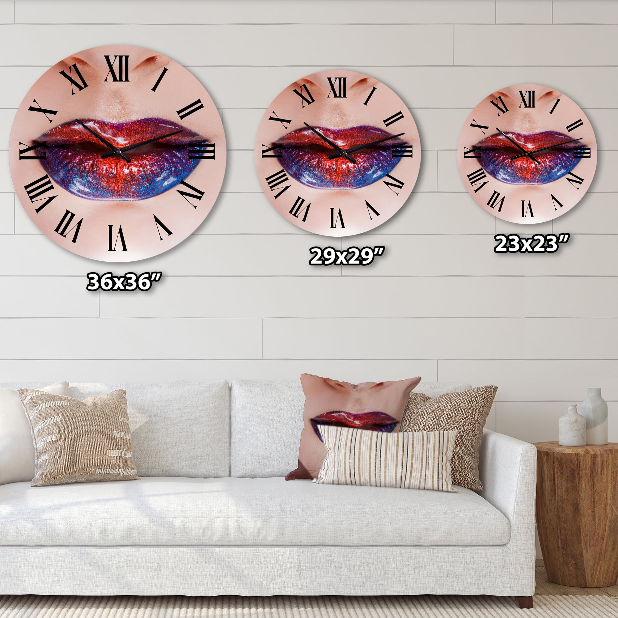 Designart 1 in Modern,Contemporary Wall Clock