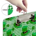 thumbnail image 4 of ALAZA Plastic Clipboard A4 Letter Size Decorative Clipboards for Students Women Men 9" x 12.5" Clover Hats on Checkered, 4 of 6