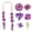 B-Purple, variant on Class of 2026 Graduation Lei Tropical Flower Wreath with Tassel Hawaiian Party Decor Senior Celebration Gift Floral Necklace Accessory