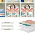 thumbnail image 4 of Yayeee Foldable Storage Basket for Shelves with Handles Waterproof Cloth Bins, Watercolor Butterflies, 4 of 7