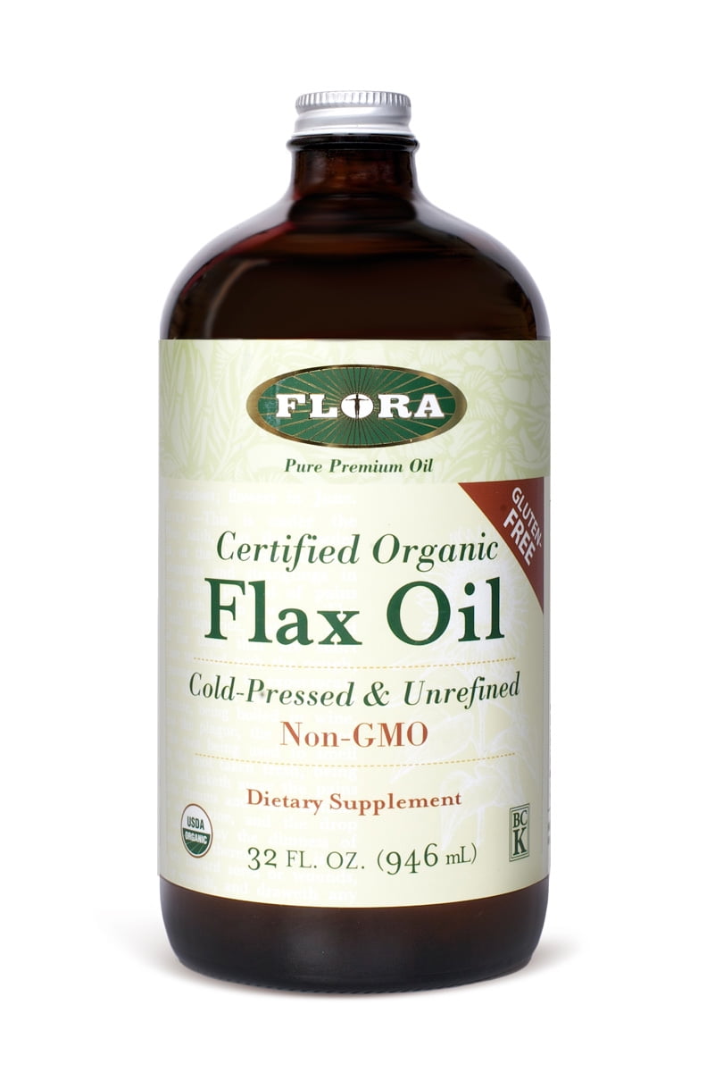Flora Flax Oil certified organic 32 Oz