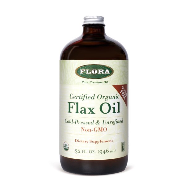 Flora Flax Oil certified organic 32 Oz