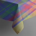 thumbnail image 3 of Multi Color Plaid Checkered Pattern Rectangle Tablecloth 60"x84",Waterproof Polyester Rectangle Table Cloth, Wipeable Spillproof Polyester Tablecloth for Dining, Camping, Indoor and Outdoor, 3 of 5