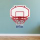 thumbnail image 4 of Juego de aro de baloncesto montado en la pared de 61x40 cm para de 3, 4, 5, 6, 7 y 8 años en interiores y exteriores Plegable Cola aro de baloncesto, 4 of 5