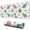 White Cartoon Dinosaurs, variant on Long Mouse Pads for Desk,White Cartoon Dinosaurs Eggs Hearts Desk Mats on Top Of Desks, Desk Mouse Pad Extra Large with 3mm Non-Slip Base and Stitched Edge for Gaming,Work,Home 31.5"x11.8"