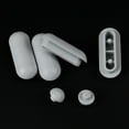 thumbnail image 2 of Juego de tampón de base de inodoro - Paquete de 8 almohadillas acolchadas grises para reparaciones silenciosas y fáciles, 2 of 10