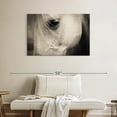 thumbnail image 2 of Elephant Stock White Horse Eye Wall Art - Horizontal Canvas Wall Art - Living Room Wall Decor - Animal Canvas - Beige And Gray Decor - 39" x 26", 2 of 8