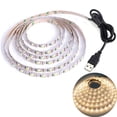 thumbnail image 2 of Tira de luces LED para decoración del hogar, cinta de iluminación de fondo de TV, lámpara de 1- 5m, CC, 5V, USB, Blanco cálido, 2835, 2 of 4