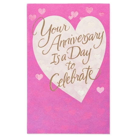 American Greetings Celebrate Anniversary Card for Couple with Glitter