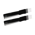 thumbnail image 2 of 7.75in, Carbon, Stainless Lift/Tease Comb (2 Pack), 2 of 3