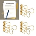 thumbnail image 4 of Metal Office Swallowtail Clip 50Pcs Stationery Paper Creative Extended Tail Clips, 4 of 7