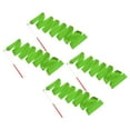 thumbnail image 1 of Uxcell 4 Pcs Dance Ribbons, 78.7 Inch Gymnastics Ribbon Streamers with Red Wand for Gymnastics Artistic, Dark Green, 1 of 7