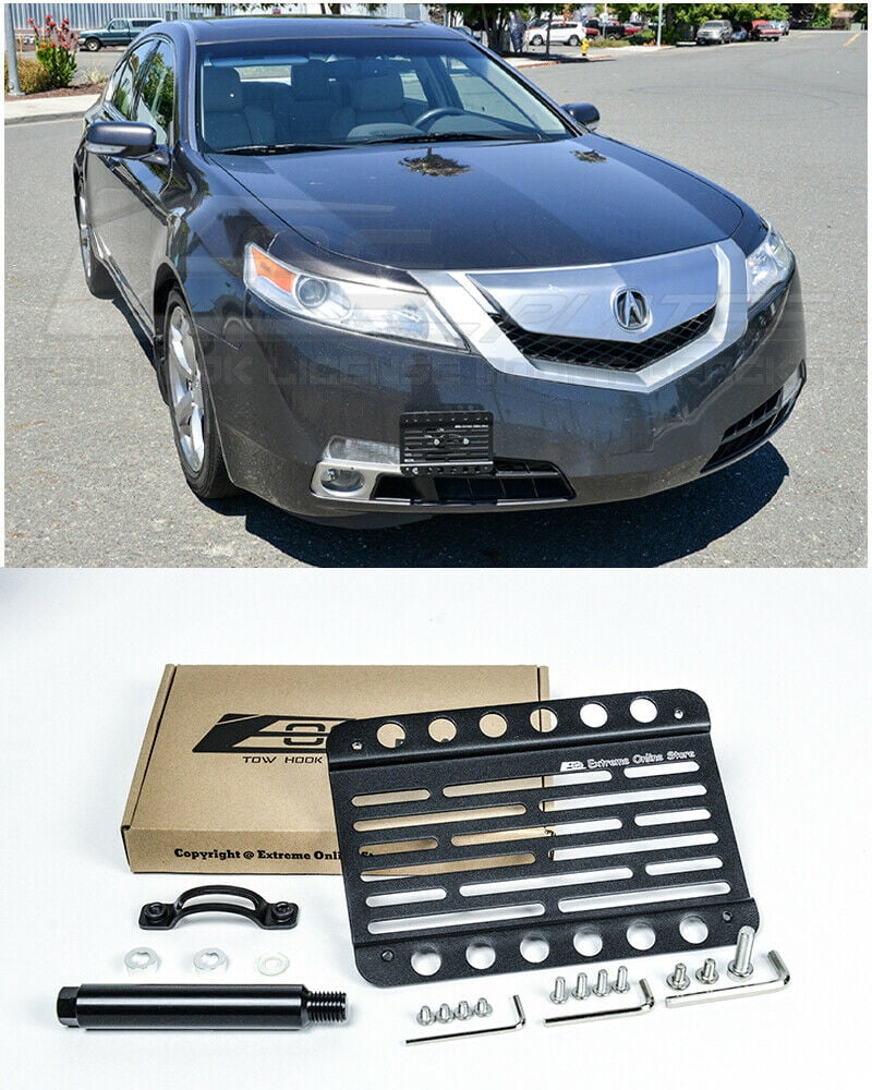 Extreme Online Store Replacement For 2009 2014 Acura Tl Eos Plate Version 1 Front Bumper Tow Hook License Plate Relocator Mount Bracket Tow 189 Mid Size Nbsp Walmart Com Walmart Com