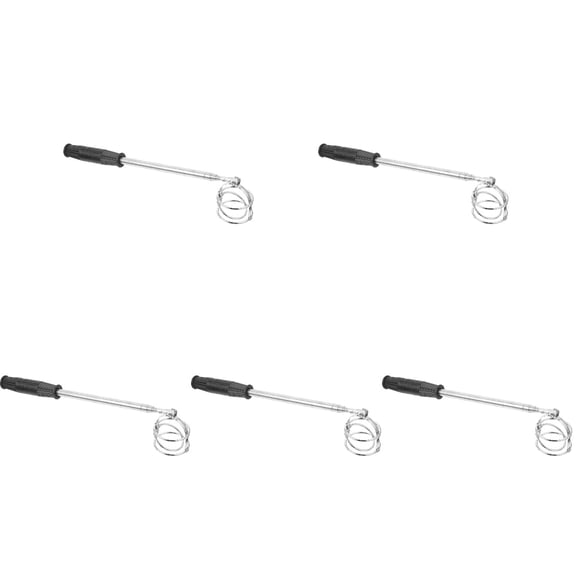 STRANDCHIC Plated Silver Telescopic Golf Ball Grabber, Comfortable Grip, Space-Saving, 5Pcs