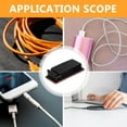 thumbnail image 1 of TEHAUX 25pcs Adhesive Wire Clips Black Plastic Cable Clip for Wire Management, 1 of 6