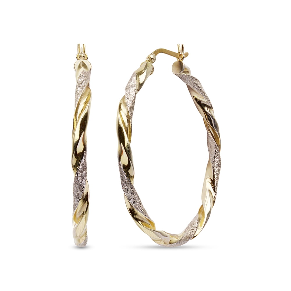 LeCalla 925 Sterling Silver Anti-Tarnish Small Hoop Earrings for Women and Teen, 25MM