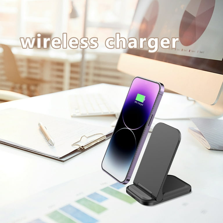 Christmas Gifts Liweisiy Vertical Desktop Wireless Fast Charge 15W