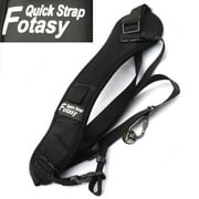 Fotasy Ergo Quick Rapid Single Shoulder Sling Black Belt Strap for DSLR Digital Cameras