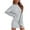 C-Grey220, variant on DHFJKG Sweater Dress For Women Solid Color Round Neck Long Sleeve Loose Fit Mini Dress Casual Comfort Dresses