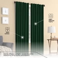 thumbnail image 4 of HEIRLOOM COMFORT Forest Green Solid Panel Curtains, 63 Inches Long, Set of 2, 100% Cotton, Light Filtering for Privacy, Nature-Inspired Farmhouse Look, Great for Bedroom, Living Room, 54" W x 63" L, 4 of 7