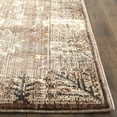 thumbnail image 4 of SAFAVIEH Valencia Euanthe Floral Bordered Polyester Area Rug, Brown/Beige, 9' x 12', 4 of 8