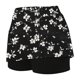 thumbnail image 4 of Pantalones de Yoga de Cintura Alta con Bolsillos Pantalones Cortos Casuales de Impresión Elástica para Mujeres, 4 of 4