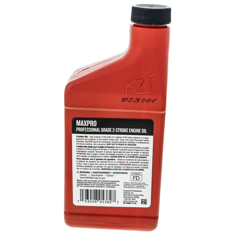 13oz Bottles RedMax Synthetic 2 Stroke Cycle Oil w/ Fuel
