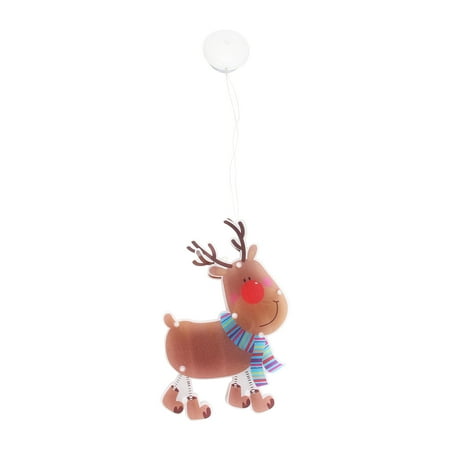 

Etereauty Christmas Window Lights Lightsdecorations Light Light Decoration Santa Windows Window Operated Night Reindeer Decors