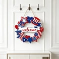 thumbnail image 5 of CuiLiyq 4th of July Wooden Welcome Door Hanger, Patriotic Memorial Day USA 250th Anniversary Sign for Front Porch Wall Entryway Home Decor, 5 of 6